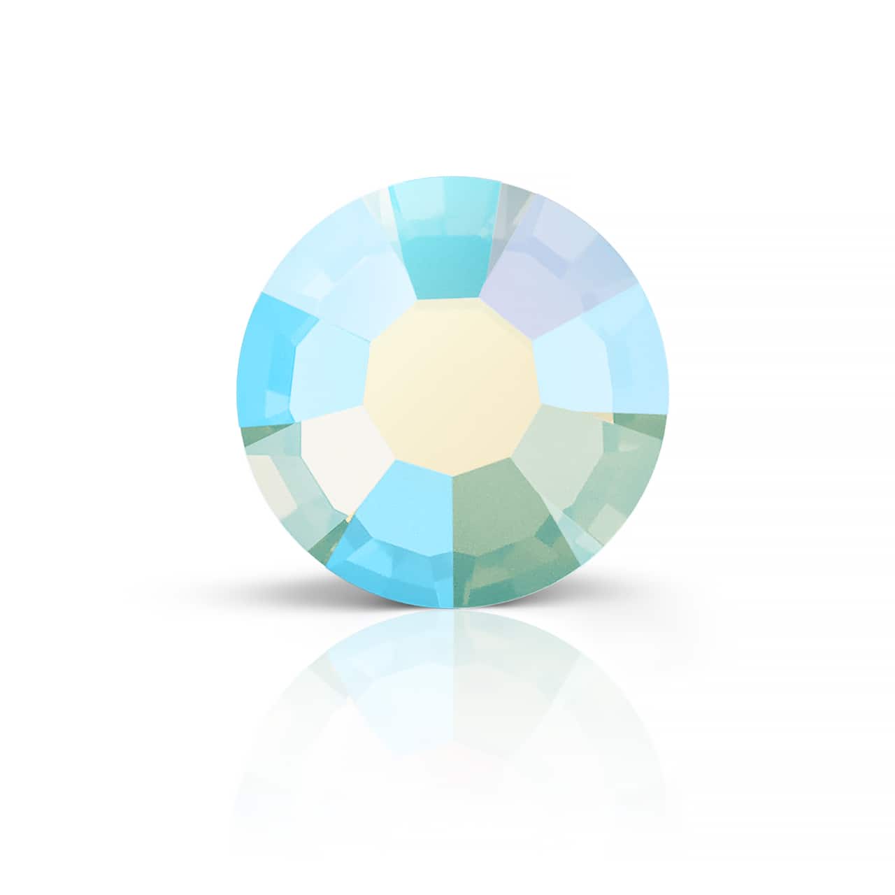 Preciosa MAXIMA SS5 Aurora Borealis Flatback Czech Crystals, 144ct.